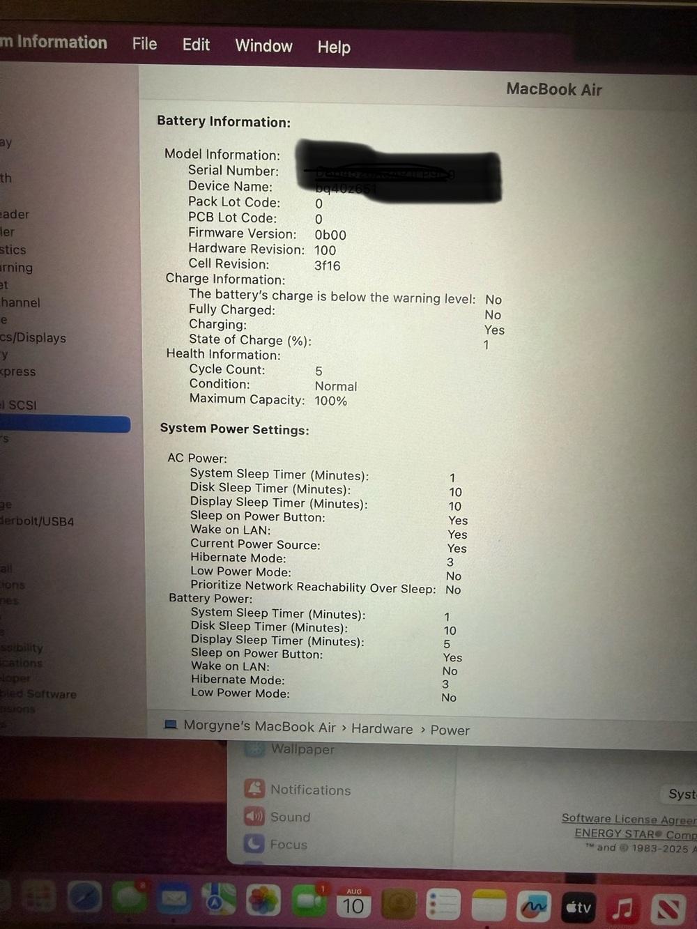 Apple Silver MacBook Air - 15” (Includes AppleCare through May 2028). - Picture 7 of 7